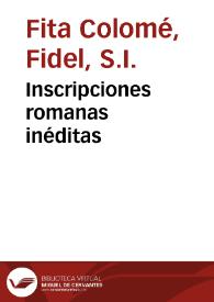 Inscripciones romanas inéditas