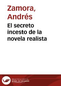 El secreto incesto de la novela realista