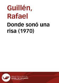 Donde sonó una risa (1970)