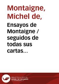 Ensayos de Montaigne