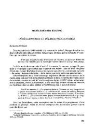 Dérèglements et délires programmés