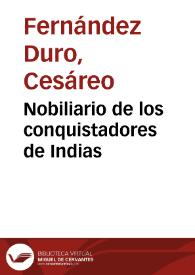 Nobiliario de los conquistadores de Indias