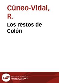 Los restos de Colón