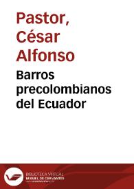 Barros precolombianos del Ecuador