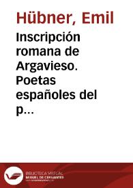 Inscripción romana de Argavieso. Poetas españoles del primer siglo