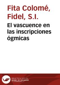 El vascuence en las inscripciones ógmicas