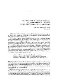 Diccionarios y crítica textual: la terminología cetrera en el 