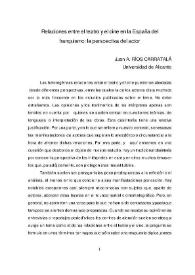 Relaciones entre el teatro y el cine en la España del franquismo: la perspectiva del actor