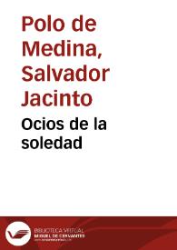 Ocios de la soledad