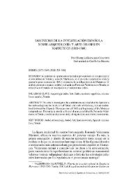 Los inicios de la investigación española sobre arqueología y arte árabes en Marruecos (1860-1960)