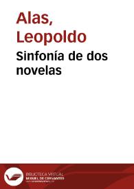 Sinfonía de dos novelas