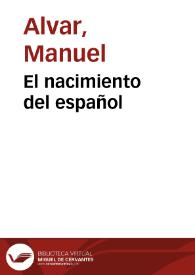 El nacimiento del español