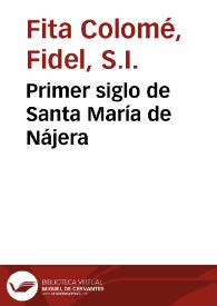 Primer siglo de Santa María de Nájera