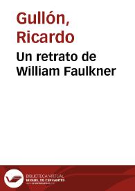 Un retrato de William Faulkner