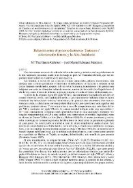 Relación entre el proceso histórico: Tartessos / colonización fenicia y la Alta Andalucía