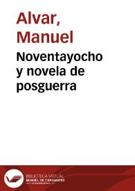 Noventayocho y novela de posguerra