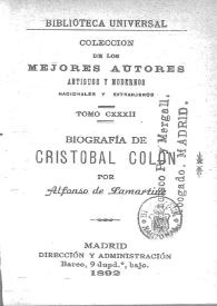 Biografía de Cristóbal Colón