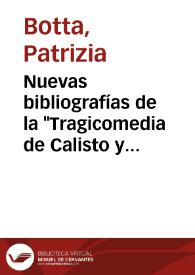 Nuevas bibliografías de la 