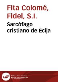 Sarcófago cristiano de Écija