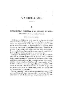 Historia crítica y documentada de las comunidades de Castilla. Fuentes bibliográficas