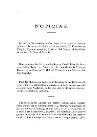 Noticias. Boletín de la Real Academia de la Historia, tomo 32 (marzo 1898). Cuaderno III