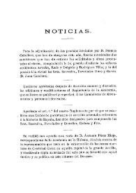 Noticias. Boletín de la Real Academia de la Historia, tomo 34 (marzo1899). Cuaderno III