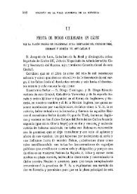 Fiesta de toros celebrada en Cádiz por la nación inglesa en solemnidad de la coronación del duque de York, hermano y sucesor del rey Carlos II