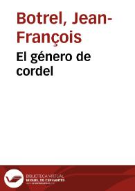 El género de cordel