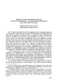 Adaptaciones narrativas en el siglo XVIII español. El Amor desinteresado de Pablo de Olavide