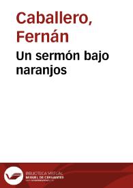 Un sermón bajo naranjos