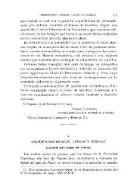 Inscripciones griegas, latinas y hebreas [Litoral del Cabo de Palos, Mahón, Palma de Mallorca]