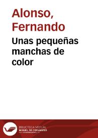 Unas pequeñas manchas de color