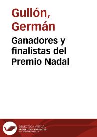 Ganadores y finalistas del Premio Nadal