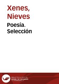 Poesía. Selección