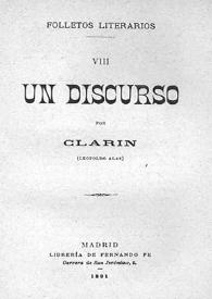 Un discurso