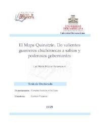 El Mapa Quinatzin, de valientes guerreros chichimecas a sabios y poderosos gobernantes