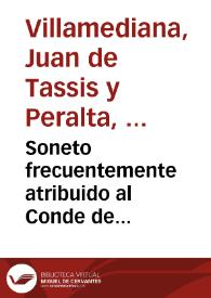 Soneto frecuentemente atribuido al Conde de Villamediana y contrario a la proyectada boda de Carlos Estuardo, Príncipe de Gales y la Infanta María, hermana de Felipe IV