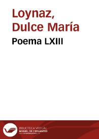 Poema LXIII