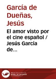 El amor visto por el cine español