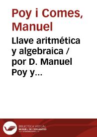 Llave aritmética y algebraica