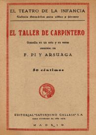 El taller de carpintero : comedia en un acto y en verso