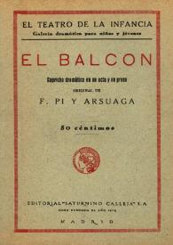 El balcón : capricho dramático en un acto y en prosa