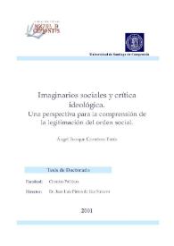 Imaginarios sociales y crítica ideológica