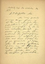 Epistolario de Menéndez y Pelayo a Clarín