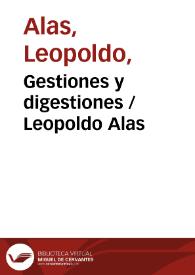 Gestiones y digestiones