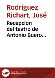 Recepción del teatro de Antonio Buero Vallejo en Alemania