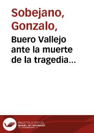 Buero Vallejo ante la muerte de la tragedia