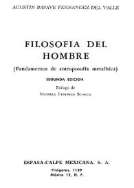 Filosofía del hombre