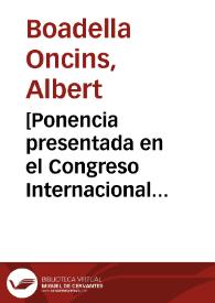 [Ponencia presentada en el Congreso Internacional 