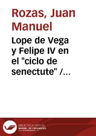 Lope de Vega y Felipe IV en el 